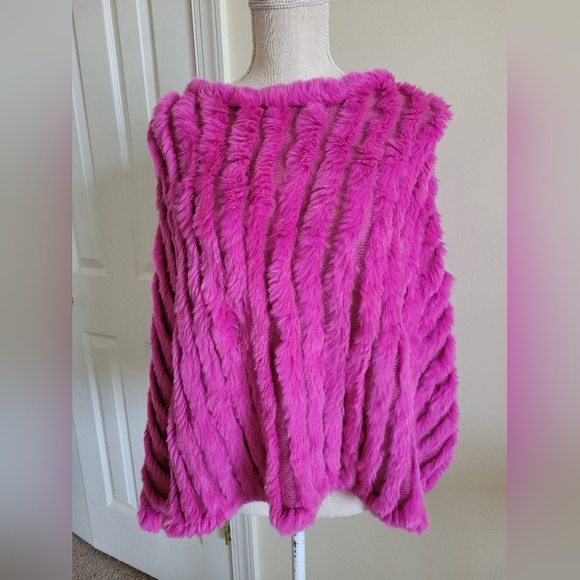 Real fur poncho/cave - Picture 3 of 5